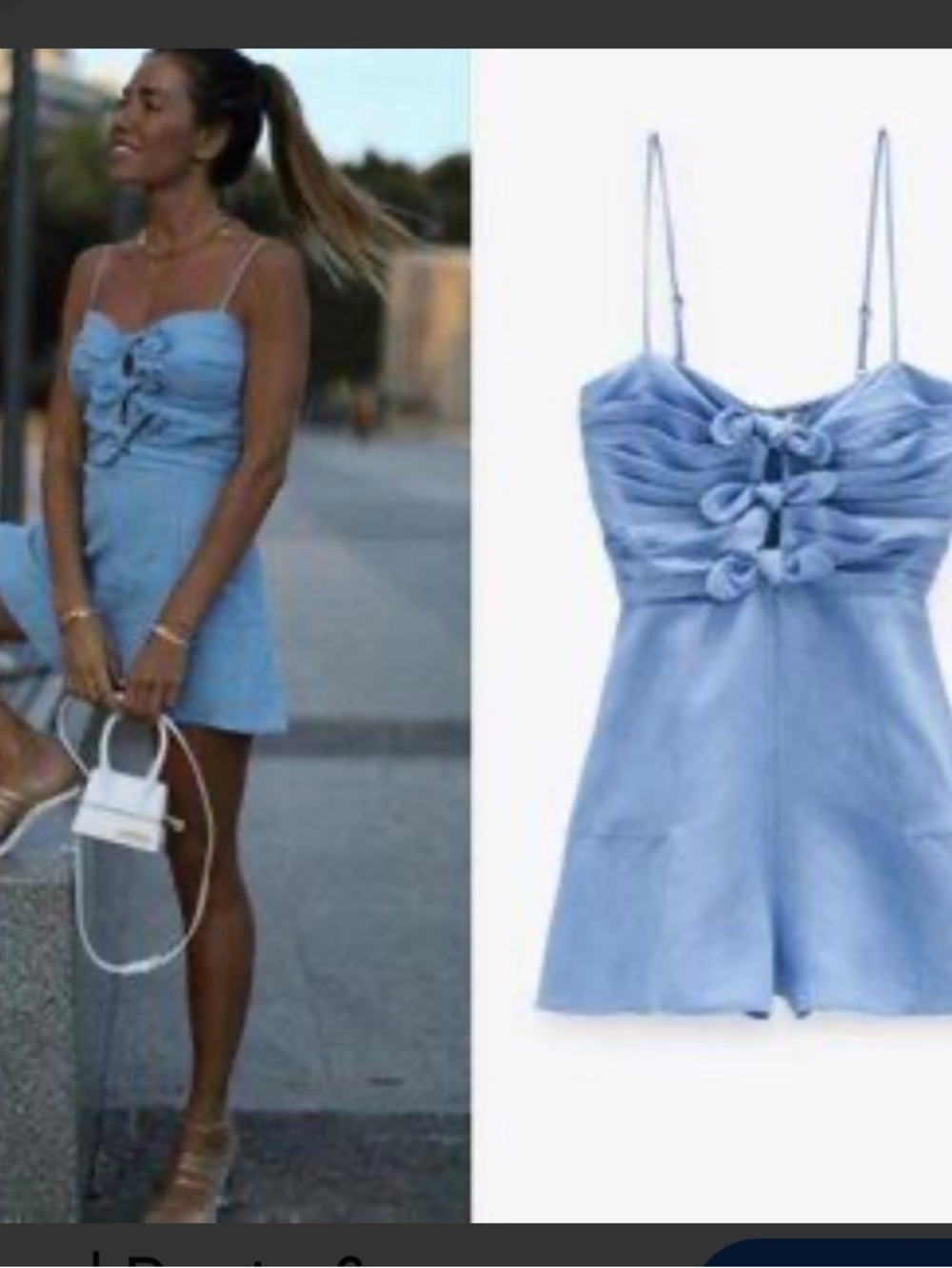 Zara romper like new adjustable Strap Top